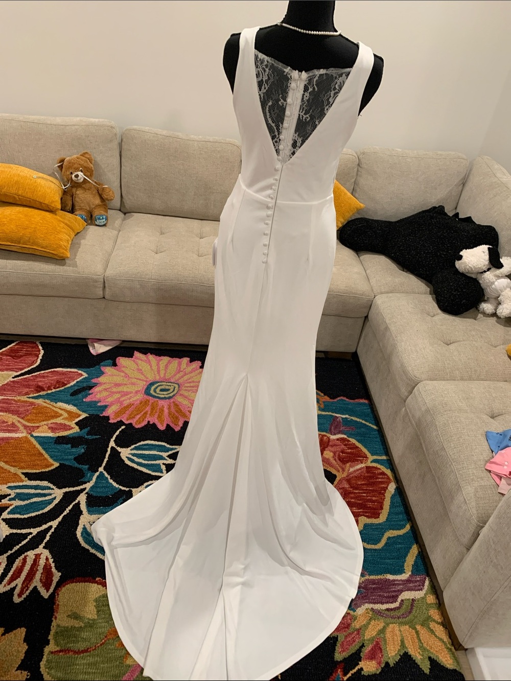 Lulus weeding dress size M NWT - Picture 10 of 16